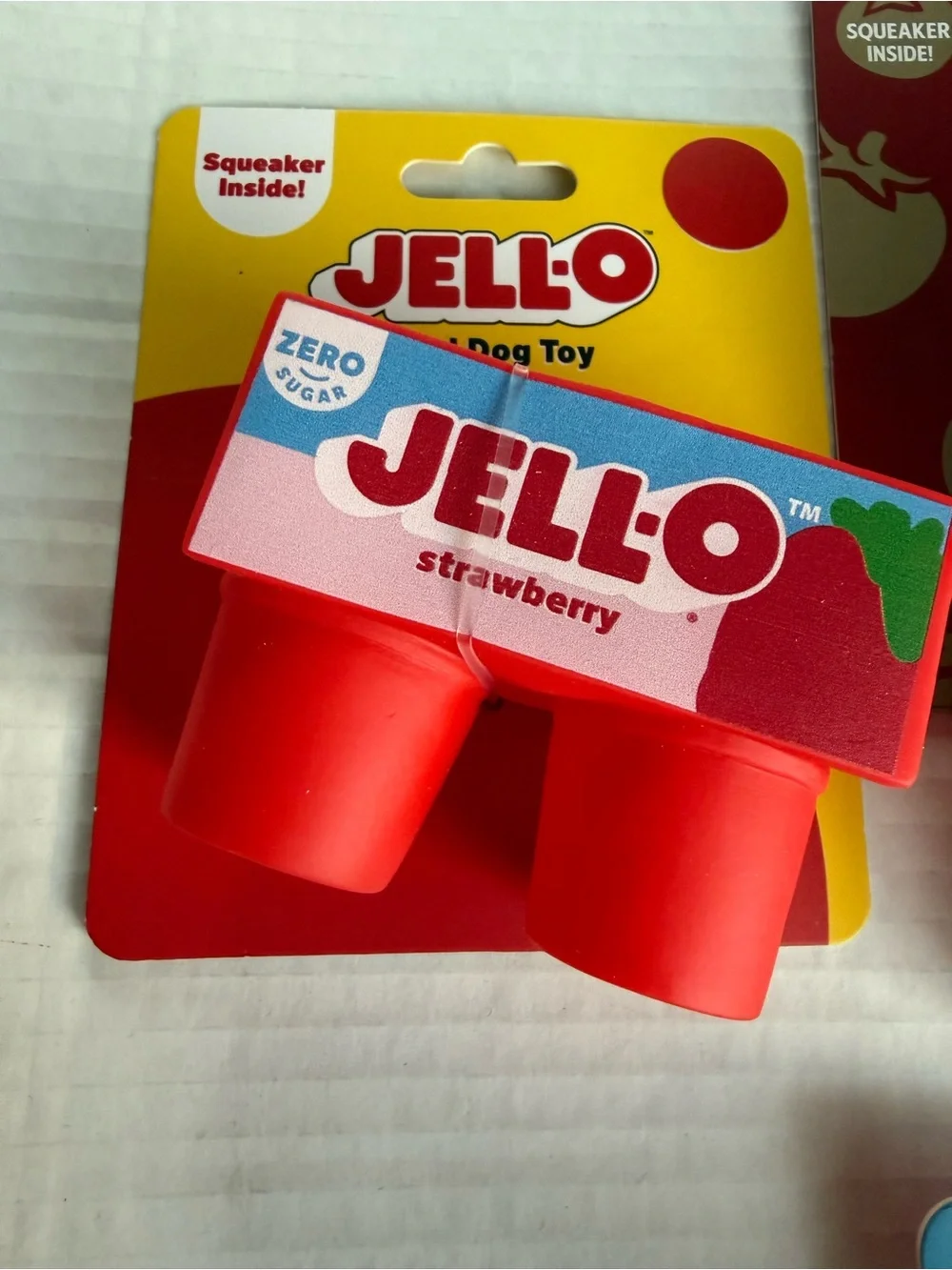 Vinyl Dog Toys , Ketchup, Jell-o, Kool-Aid Dog Toys Lot of 4